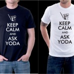 KEEP CALM ASK YODA STAR WARS T-SHIRT